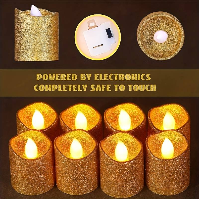 1 GOLDEN POWDER CANDLE LIGHT (60PCS)