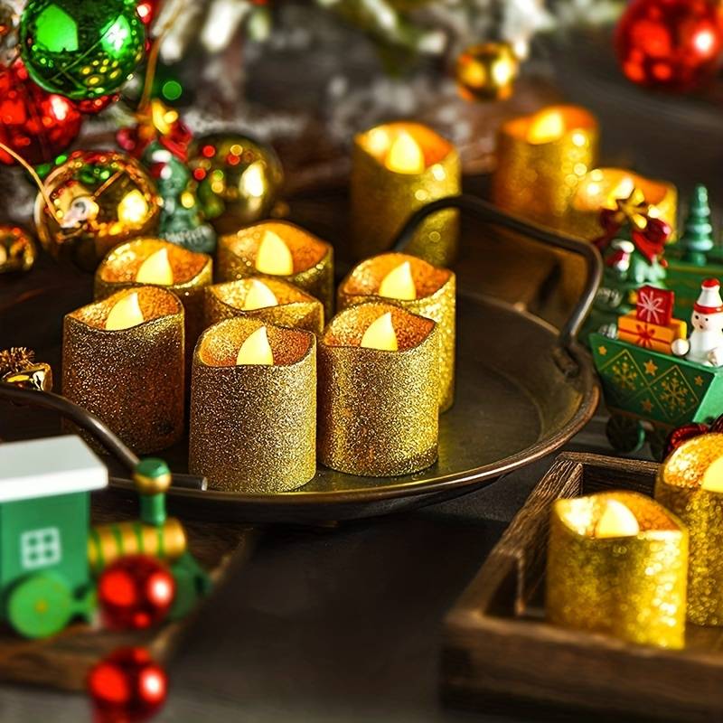 2 GOLDEN POWDER CANDLE LIGHT (60PCS)