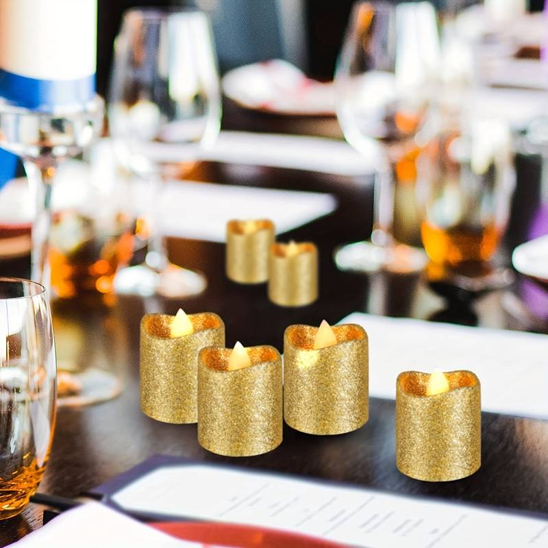 4 GOLDEN POWDER CANDLE LIGHT (60PCS)