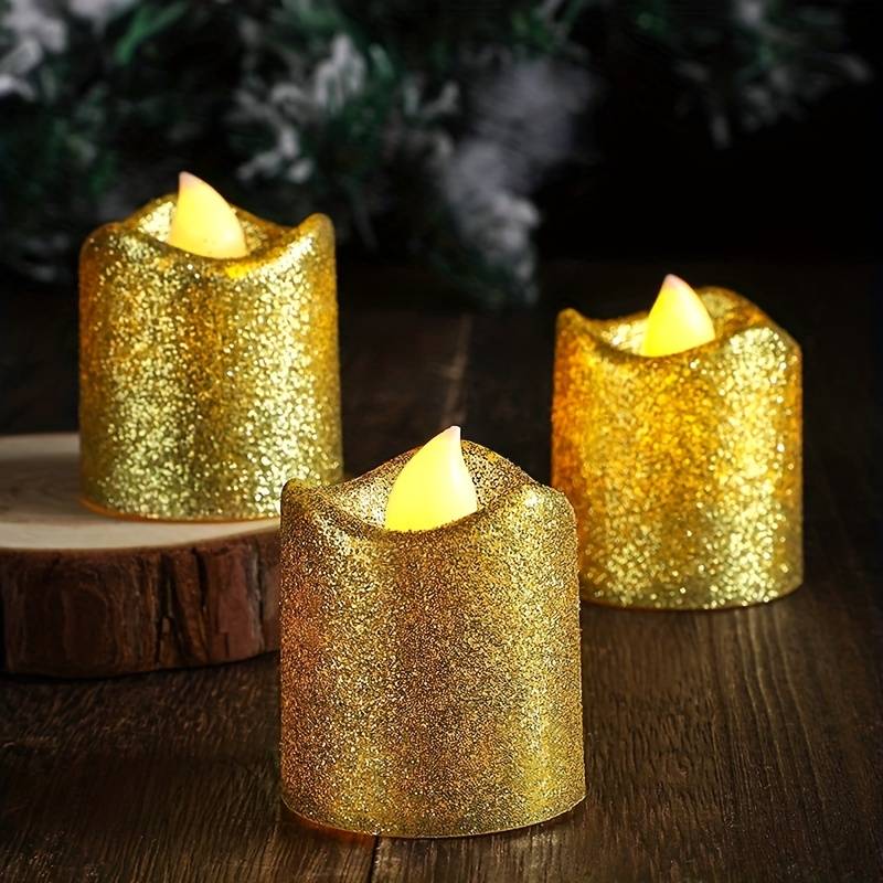 5 GOLDEN POWDER CANDLE LIGHT (60PCS)