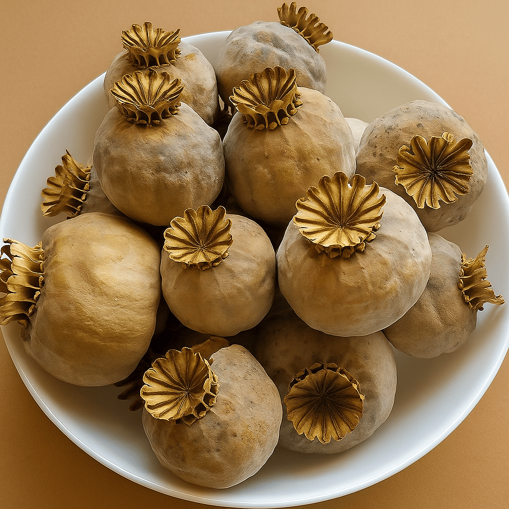 Austrian Large, Medium & Small | Poppy Capsules, Poppy Pods | Without Seeds | Dried & Without Shank | Craft Supplies & Decoration (1.8 LBS)