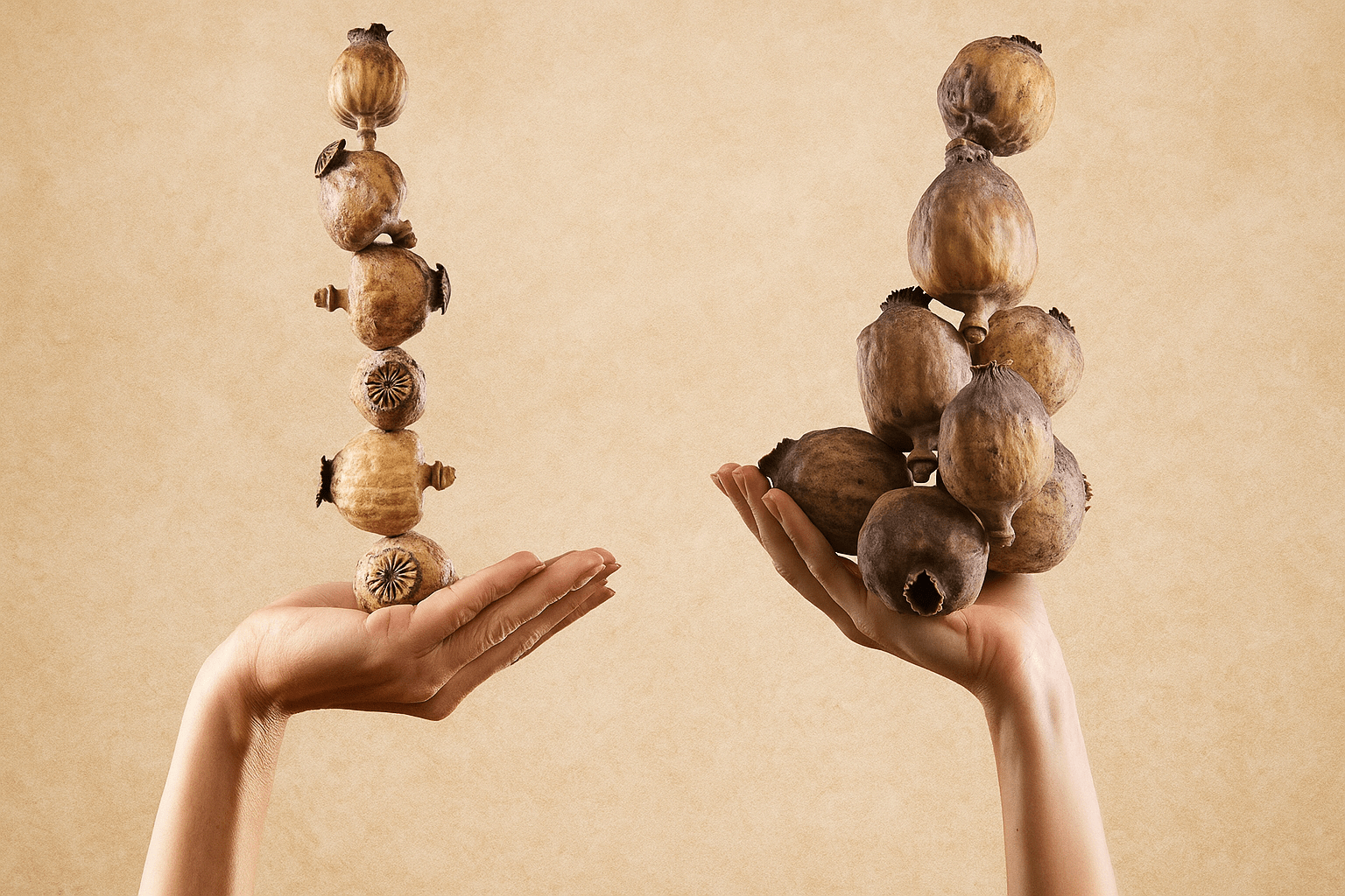 Austrian Large, Medium & Small | Poppy Capsules, Poppy Pods | Without Seeds | Dried & Without Shank | Craft Supplies & Decoration (1.8 LBS)